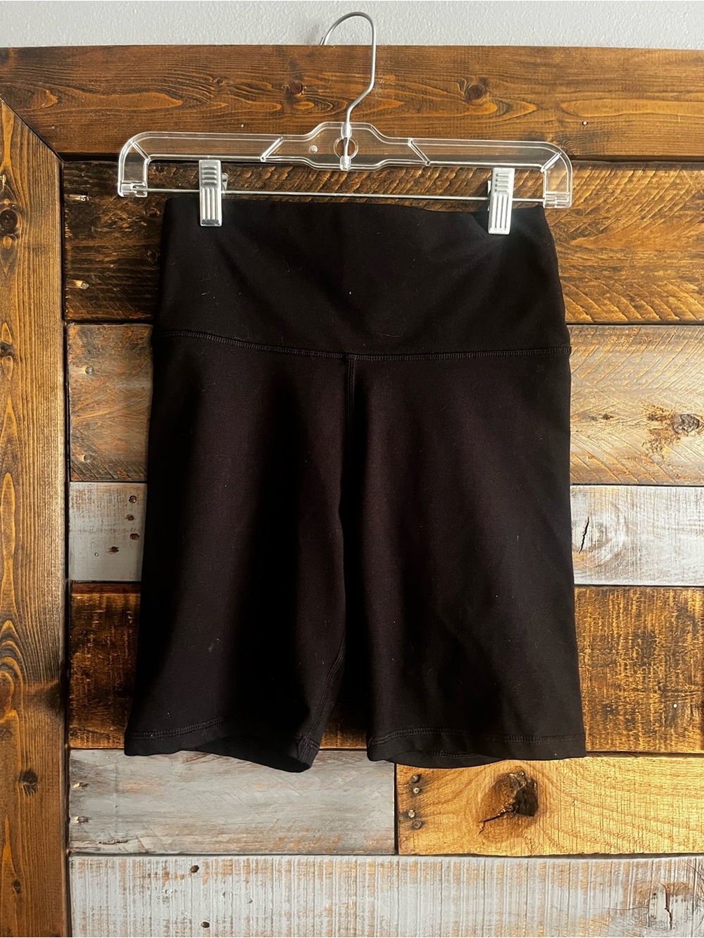 aerie Black High-Rise Bike Shorts